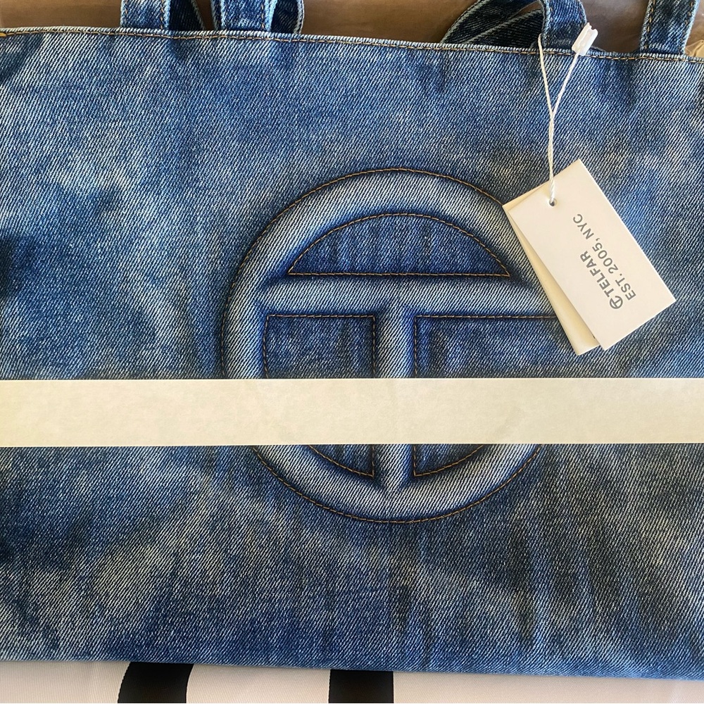 Telfar Medium Denim Shopper